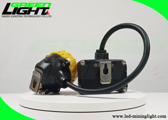 Giallo legato con corde Shell For Coal Mining nera dell'ABS di Cap Lamp del minatore degli alti semi LED di illuminamento