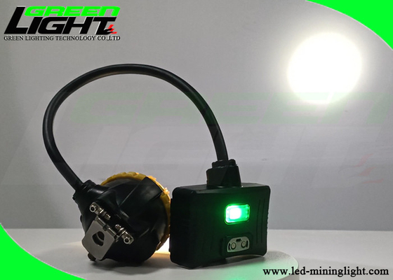 Giallo legato con corde Shell For Coal Mining nera dell'ABS di Cap Lamp del minatore degli alti semi LED di illuminamento