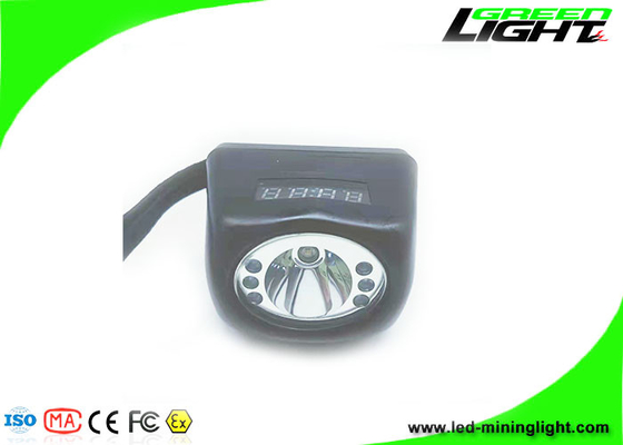 Minatore impermeabile Headlamp Rechargeable 221lum dello schermo di IP68 8000lux Digital 15 ore di lunghezza orario di lavoro