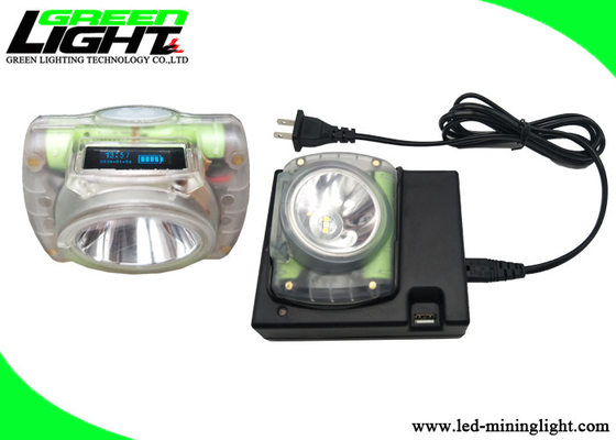minatore portatile leggero Cap Lamp 6.8Ah Li Ion Battery ricaricabile di 15000lux LED