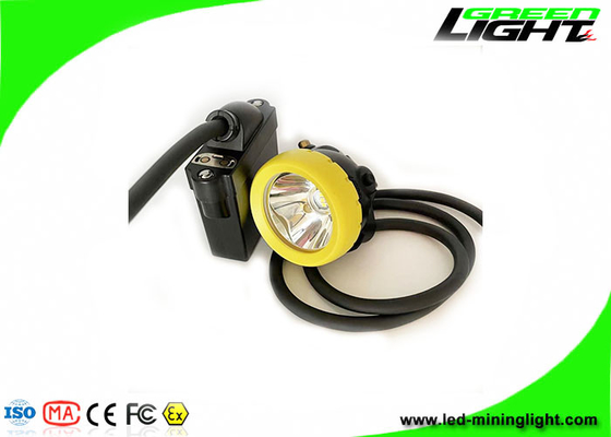 10000 Lux 216lum 7800 MAh LED con cavo Lampada per cappuccio minerario Ricarica USB con funzione di avviso di bassa potenza Lampada frontale per minatore
