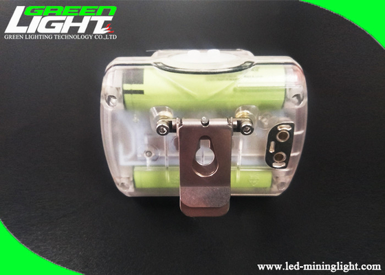 15000lux LED compatto Miners Cap Lamp IP67 impermeabile in ABS trasparente con display OLED