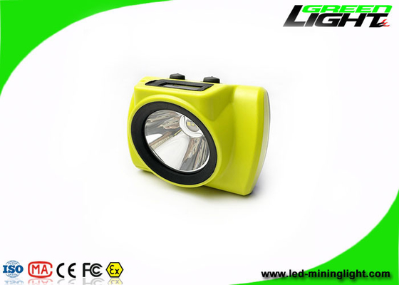 Schermo OLED 18000 Lux LED Tappo da miniera Luci a prova di esplosione 6.8Ah Faro ricaricabile senza fili per minatori