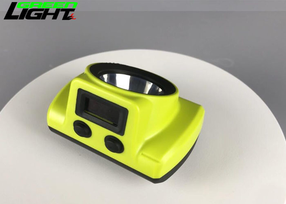 Batteria al litio da 6800 mA con schermo di visualizzazione OLED da 18000 lux per lampada portatile da minatore a LED