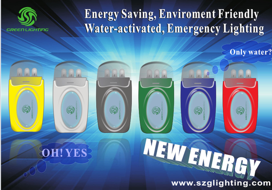 luce Acqua attivata con nuova energia per illuminazione di emergncy