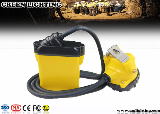 25000lux approvato IP68 3W Cree Safety Mining Cap Lights con un'accensione di 3 livelli