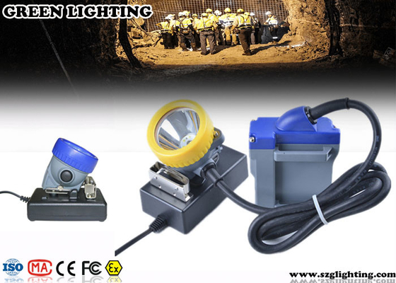 Luci per i caschi, luci dei minatori di 15000 lux LED del casco di sicurezza del cavo 6600mAH 