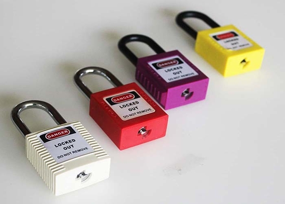 Lucchetti di serrata di sicurezza del dispositivo d'ancoraggio da 38 millimetri, lucchetto materiale di sicurezza dell'ABS