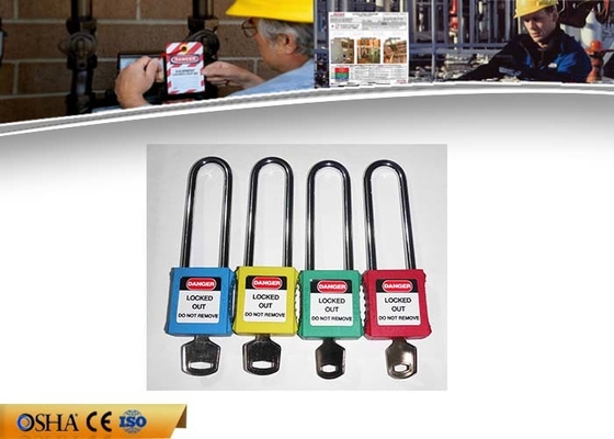approvazione del CE ATEX dei lucchetti di serrata di sicurezza dell'ABS 126g un dispositivo d'ancoraggio d'acciaio da 76 millimetri