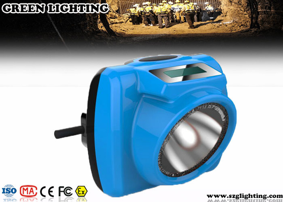 Luce principale ricaricabile del casco di IP68 ATEX con la batteria dello schermo 6.2Ah di OLED