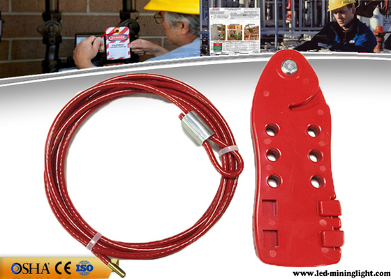 Il cavo rosso chiude fuori il cavo a chiave di acciaio inossidabile del corpo del PC i lucchetti di 4 pezzi disponibili