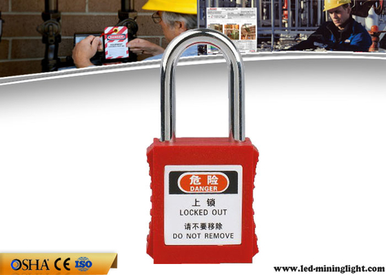 lucchetti professionali d'acciaio di serrata di sicurezza di 38mm per avvertimento del pericolo