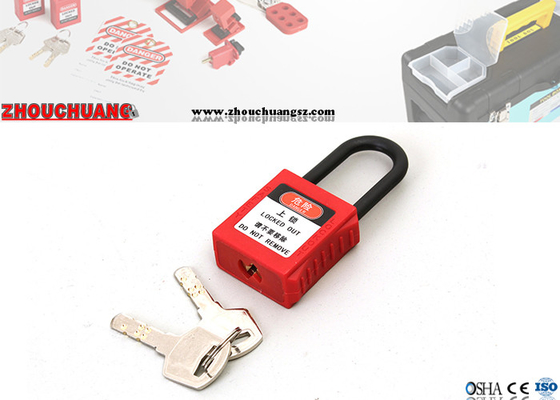lucchetti di nylon di serrata di sicurezza di Xenoy del dispositivo d'ancoraggio di 38mm con la chiave primaria