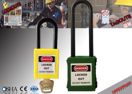 Lucchetto conduttivo non di nylon di serrata di sicurezza dell'OSHA 76mm lungamente Xenoy