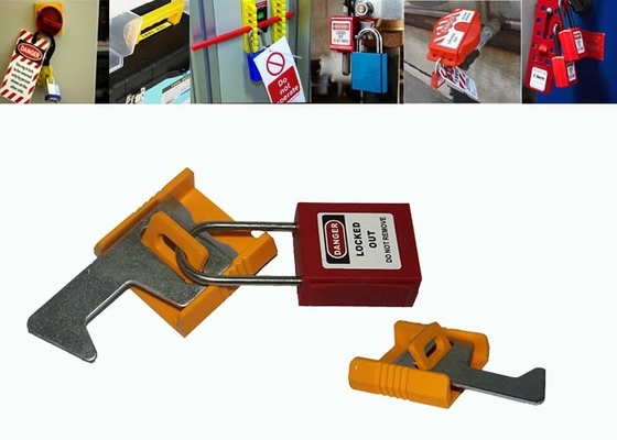 Funzione industriale gialla della lamiera di acciaio di serrata dell'interruttore multi