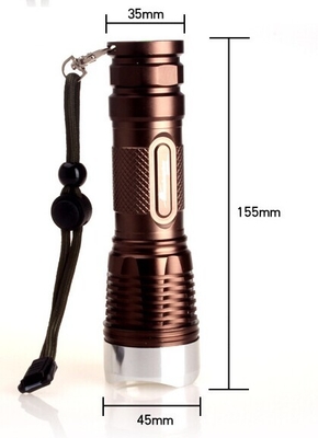 La torcia della torcia elettrica di Mini CREE LED impermeabilizza l'alloggio della lega di alluminio da 1100 lumi