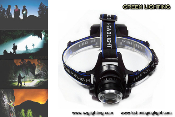 faro ricaricabile di XML T6 LED del CREE 1000lumen con il punto di accensione regolabile