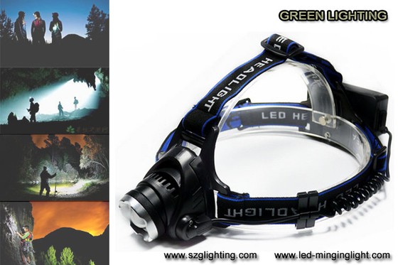 faro ricaricabile di XML T6 LED del CREE 1000lumen con il punto di accensione regolabile
