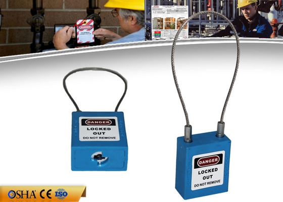 ZC-G31 lucchetto di serrata di sicurezza del cavo dell'acciaio 3.2mm 150mm con Non conduttivo