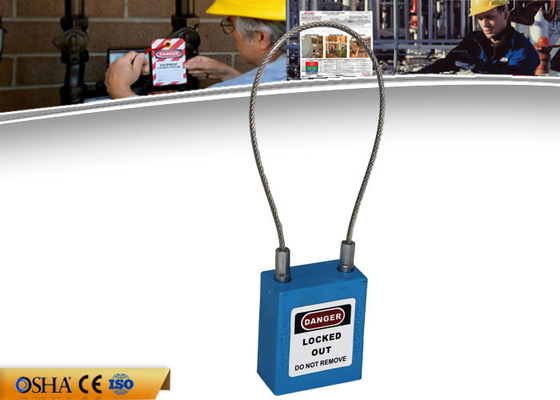ZC-G31 lucchetto di serrata di sicurezza del cavo dell'acciaio 3.2mm 150mm con Non conduttivo