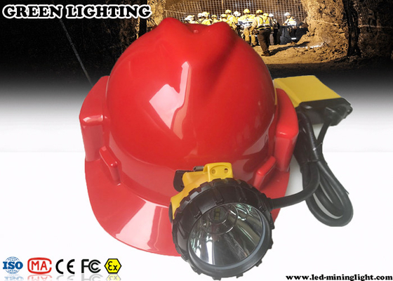 minatore delle miniere in sotterraneo Cap Lamp, faro ricaricabile di 3W 10.4Ah del LED con la luce di avvertimento