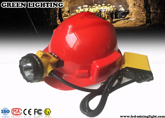 minatore delle miniere in sotterraneo Cap Lamp, faro ricaricabile di 3W 10.4Ah del LED con la luce di avvertimento