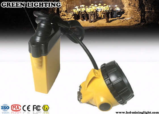 minatore delle miniere in sotterraneo Cap Lamp, faro ricaricabile di 3W 10.4Ah del LED con la luce di avvertimento
