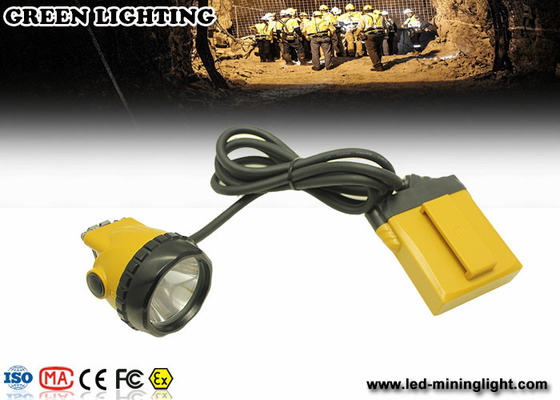 Illuminazione legata con corde dei livelli della lampada di cappuccio dei minatori di estrazione mineraria gialla di KL12LM 25000lux 4 con ah la batteria 12