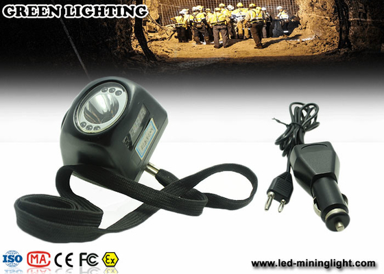 234g lampade di cappuccio senza cordone leggere di sicurezza nelle miniere di Digital di estrazione mineraria del nero 8000lux LED