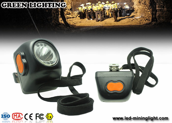 234g lampade di cappuccio senza cordone leggere di sicurezza nelle miniere di Digital di estrazione mineraria del nero 8000lux LED