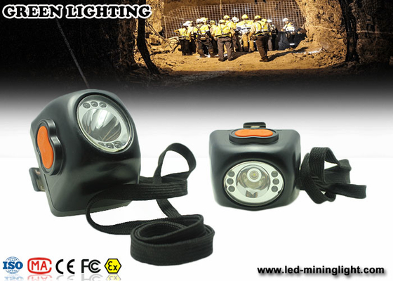 234g lampade di cappuccio senza cordone leggere di sicurezza nelle miniere di Digital di estrazione mineraria del nero 8000lux LED