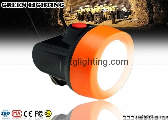 Forte batteria del faro 2.8Ah di estrazione mineraria di luminosità LED di 6000lux LED della luce arancio di estrazione mineraria