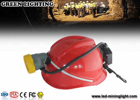 Una lampada di 10000 minatori elettrica di lux, batteria dello ione del faro 5.6Ah Li del casco