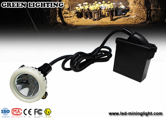 10000lux faro di estrazione mineraria di alta luminosità LED, lampade di cappuccio sotterranee di 3.7V 6.6Ah