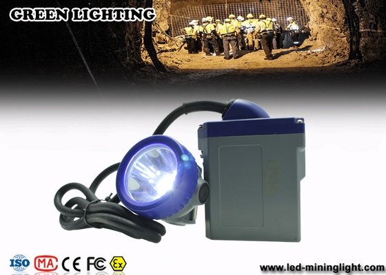 faro principale ricaricabile dei minatori d'ottone della batteria 6.6Ah con l'incastonatura blu 10000lux LED principale del PC