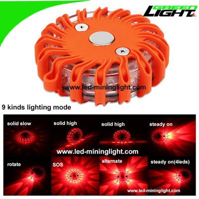 Il portatile ha condotto la luce d'avvertimento Amber Emergency Roadside Flare impermeabile