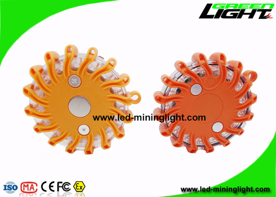 Sicurezza leggera magnetica Amber Flashing Roadside Flares di avvertimento del segnale del LED per il guardiano di traffico