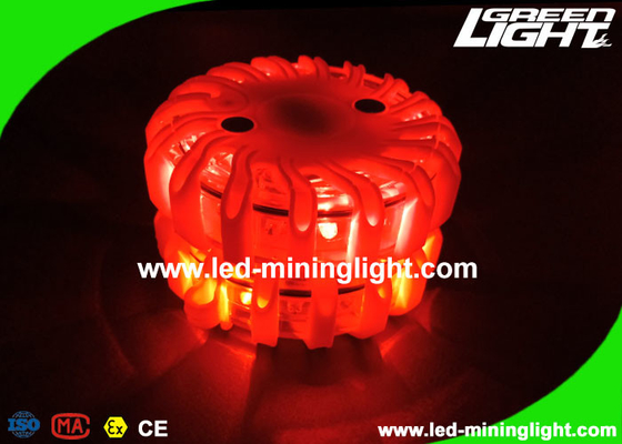 Sicurezza leggera magnetica Amber Flashing Roadside Flares di avvertimento del segnale del LED per il guardiano di traffico