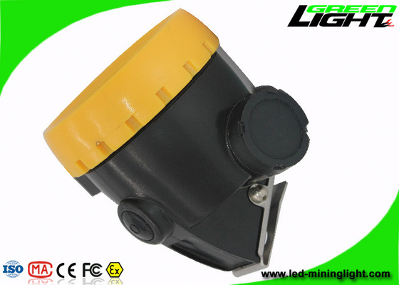 Luci carboniere della prova dell'acqua del IP 67, luce senza cordone del casco per minatore di capacità LED della batteria 2.2Ah