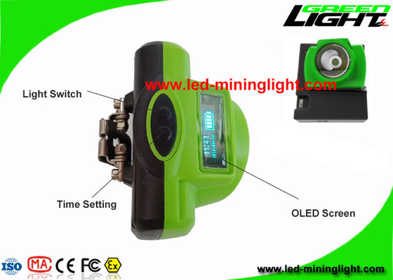 Lampada di cappuccio ricaricabile di estrazione mineraria del LED con lo schermo caricatore di USB/della culla OLED