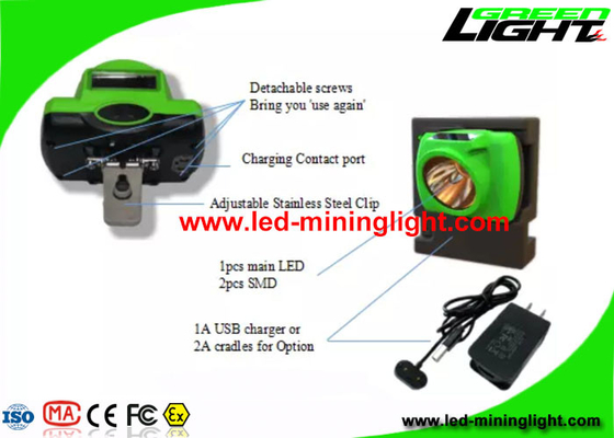 6,8 ah il casco LED di rendimento elevato si accende per il traforo della miniera in sotterraneo