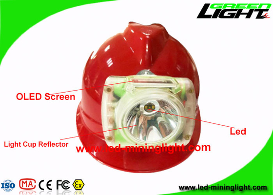 Lampada di cappuccio sotterranea senza fili dei minatori del LED 13000 Lux Light Weight 200g