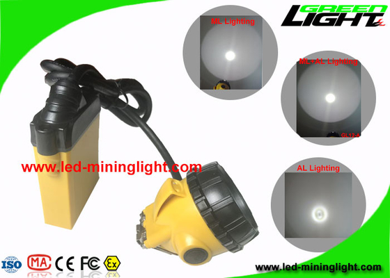 Faro di estrazione mineraria di 25000 lux LED, lampada di cappuccio dei minatori di sicurezza 10.4Ah protetta contro le esplosioni