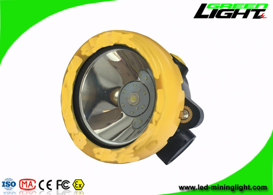 Peso giallo/nero del casco per minatore Light2.2Ah 3.7V 191g per l'emergenza sotterranea