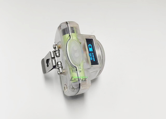 Lampada da minatore a LED senza fili con schermo OLED resistente agli urti, 7AH, 15000lux, IP68 impermeabile