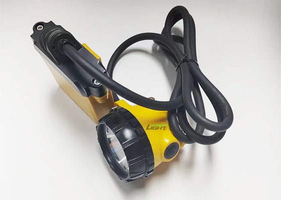 Lampada frontale da miniera di carbone sotterranea da 25000 Lux, ricaricabile, a LED, per minatore, 10,4 Ah, con caricabatterie