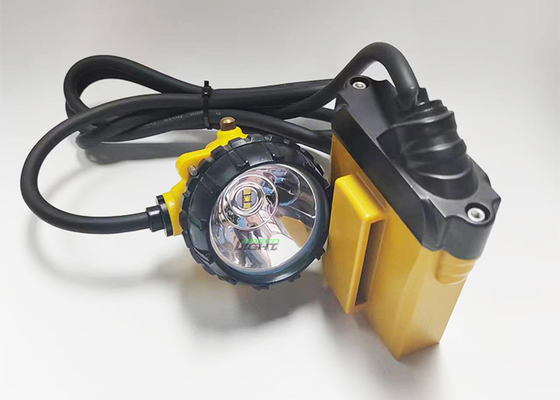 Lampada frontale da miniera di carbone sotterranea da 25000 Lux, ricaricabile, a LED, per minatore, 10,4 Ah, con caricabatterie