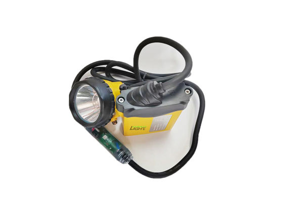 Lampada frontale da minatore con batteria ricaricabile agli ioni di litio da 10,4 Ah, impermeabile IP68, 3W, con luce SOS