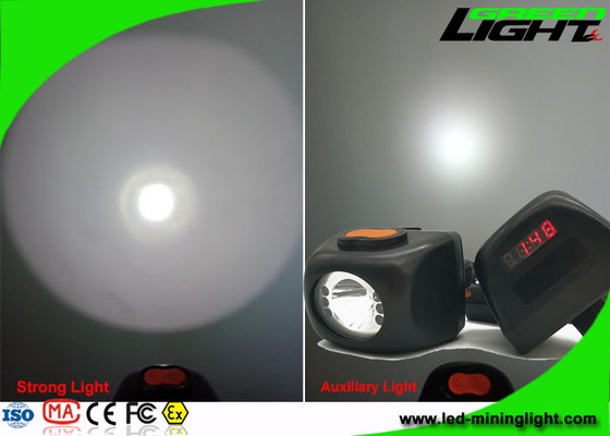 Le luci estraenti senza cordone di colore nero, minatori ricoprono la lampada con lo schermo LCD della luce abbagliante