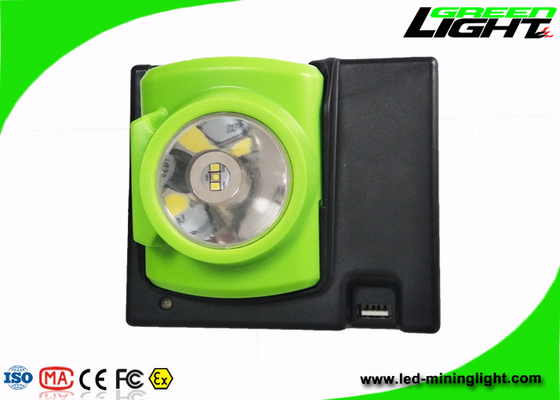 Forte lampada di cappuccio dei minatori di luminosità 15000lux 1,78 watt 4 ore che incaricano tempo del porto di carico magnetico di USB
